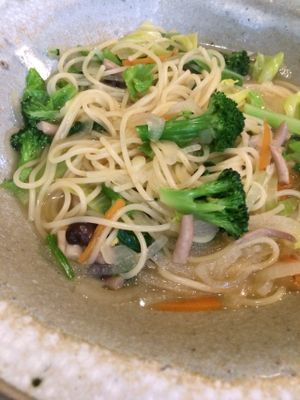 Soup Pasta at Vegetus Sara in Kagoshima