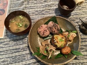 vegetarian assorted meal at Vegetus Sara in Kagoshima