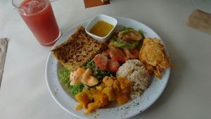 Veggie meal of the day, Feb 2016 at Origenes Comida Saludable in Pereira