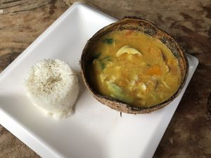Pumpkin soup  at Villa Sandra in Malapascua Island
