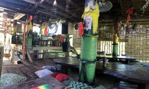 Sitting area. Separate space for smokers and non smokers  at Villa Sandra in Malapascua Island