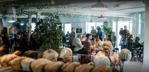 Homemade bread baked every day & view of Bluebell from our open plan kitchen at Bluebell Coffee UK in Swansea