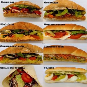 Our supply of sandwiches at Vega Szendvics in Budapest