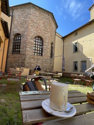 Latte macchiato! at Grinder Coffee Lab in Ravenna