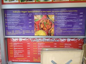 Menu at Miss Saigon in Hannover