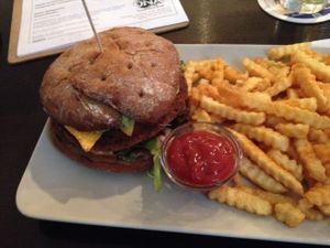 Vegan burger at DNA in Regensburg