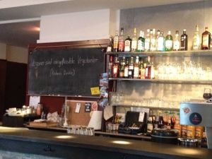 Sign near the bar at DNA in Regensburg