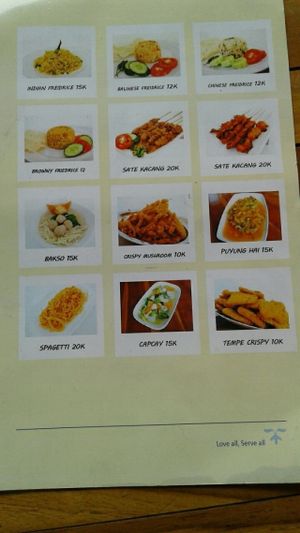 Menu Reservasi Vegetarian at Karuna Vittala Vegetarian in Batuan