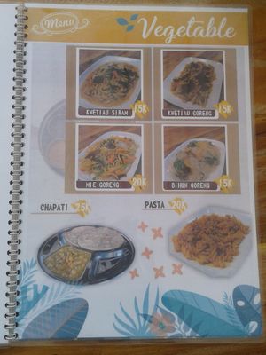 New Menu of Cuisine

Flush Kwetiau
Fried rice noodles
Fried noodles
Fried vermicelli

Karuna Vittala Vegetarian
https://goo.gl/maps/EMNyYwRNnn32
 at Karuna Vittala Vegetarian in Batuan