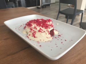 Red Velvet Cake. at Vegan Joe's  in Loule