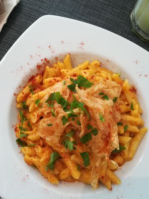 Mac'n'cheese at Vegan Joe's  in Loule