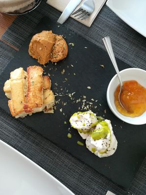 Combination of "cheese" as a starter at Vegan Joe's  in Loule