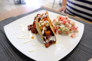 Chili sin carne at Vegan Joe's  in Loule