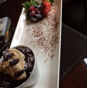 Mississippi mud pie  at The Castle Inn  in Skipton