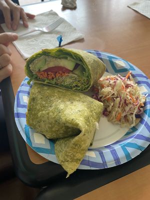 Ultimate Veggie Wrap at Joy's Place in Kihei