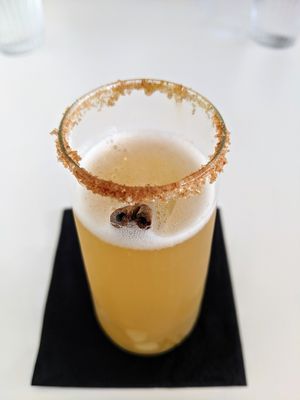 Cinnamon mimosa at Vegan Hills in Honolulu