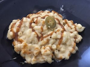 Jalapeño Mac n cheese at Vegan Hills in Honolulu