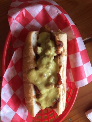 Chili cheese dog!  at Santoro's Franks & Chili in Bethlehem