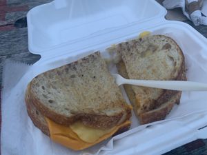 Great vegan grilled cheese at The Canteen  in Provincetown