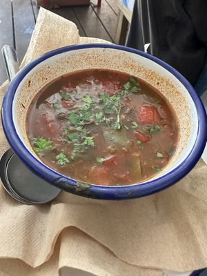 Black bean soup  at The Canteen  in Provincetown