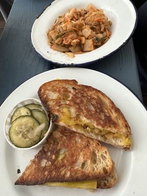 Vegan grilled cheese and kimchi  at The Canteen  in Provincetown