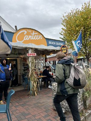 Outside  at The Canteen  in Provincetown