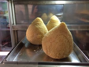 Coxinha de jaca at Vegecetera in Blumenau