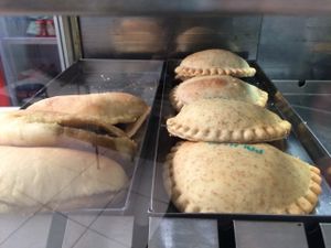 Patties and empanadas at Vegecetera in Blumenau