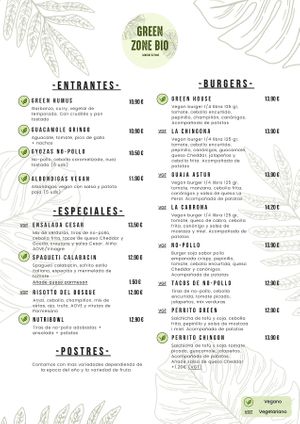 Comida at Green Zone in Gijon