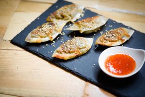 Gyozas at Green Zone in Gijon