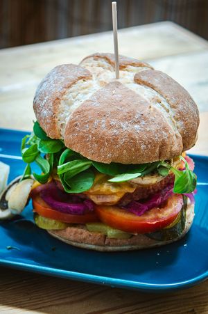 Hamburgesa Green House at Green Zone in Gijon