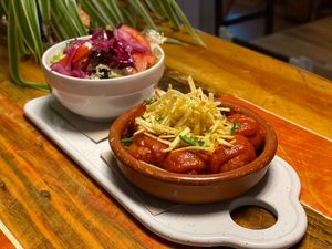 Albondigas veganas at Green Zone in Gijon