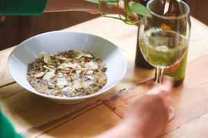 Risotto del bosque at Green Zone in Gijon