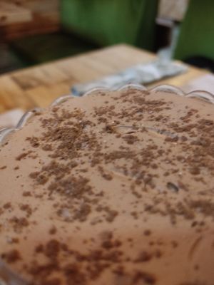 Mousse de chocolate at Green Zone in Gijon