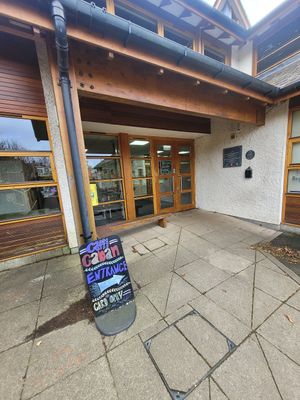 Caffi Caban Outside #Veganuary at Caffi Caban Cafe in Brynrefail