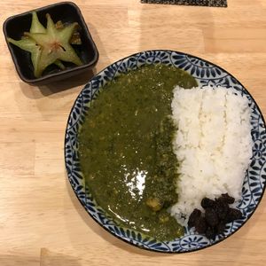Veg spinach & cashew curry! at LBK Craft in Nara
