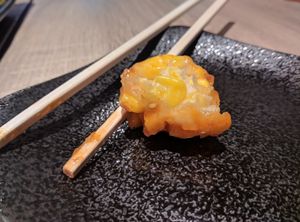 Can see the corn kernels on the inside. So good! at LBK Craft in Nara