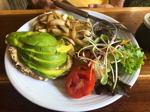 Avocado toast  at Tofu Kitchen in Koh Chang