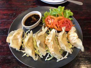 Gyozas  at Tofu Kitchen in Koh Chang