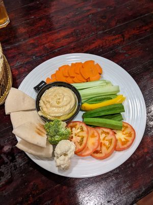 Hummus platter at Tofu Kitchen in Koh Chang