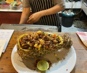 This was one seriously good pineapple fried rice  at Tofu Kitchen in Koh Chang