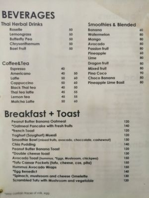 Menu 4 at Tofu Kitchen in Koh Chang