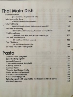 Menu 2 at Tofu Kitchen in Koh Chang