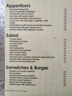 Menu 3 at Tofu Kitchen in Koh Chang