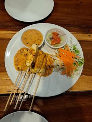 Vegane Satay Spieße at Tofu Kitchen in Koh Chang