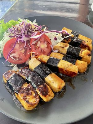 Grilled tofu with nori  at Tofu Kitchen in Koh Chang