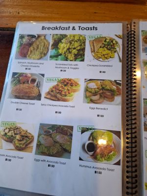 Menu at Tofu Kitchen in Koh Chang