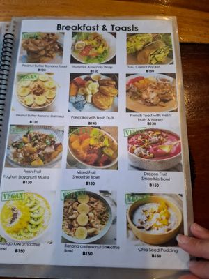 Menu at Tofu Kitchen in Koh Chang