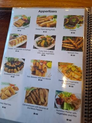 Menu at Tofu Kitchen in Koh Chang