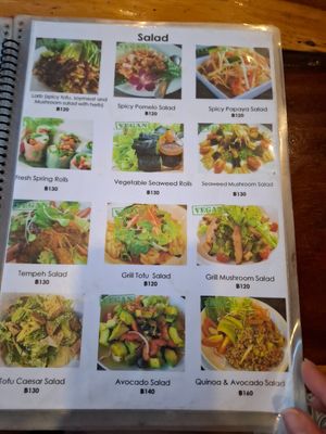 Menu at Tofu Kitchen in Koh Chang